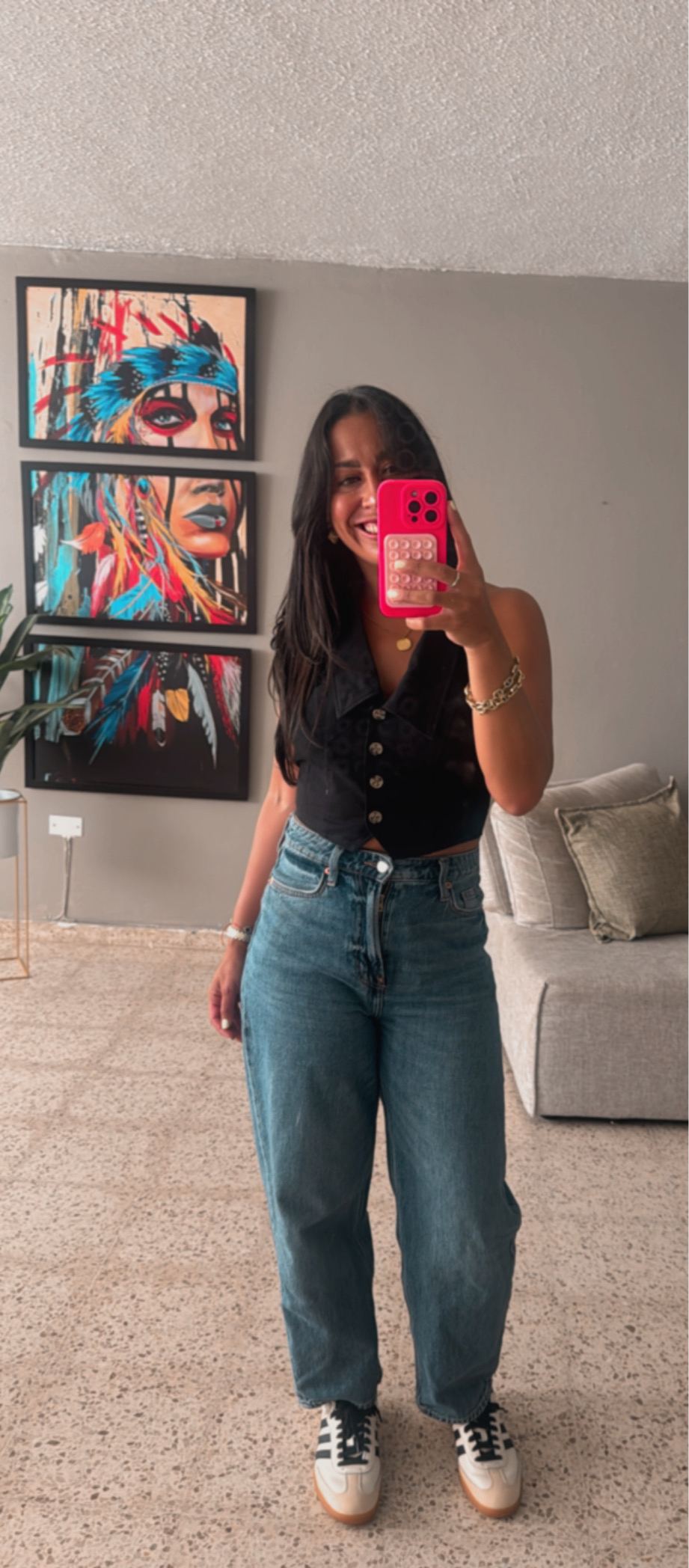 Black Halter Vest