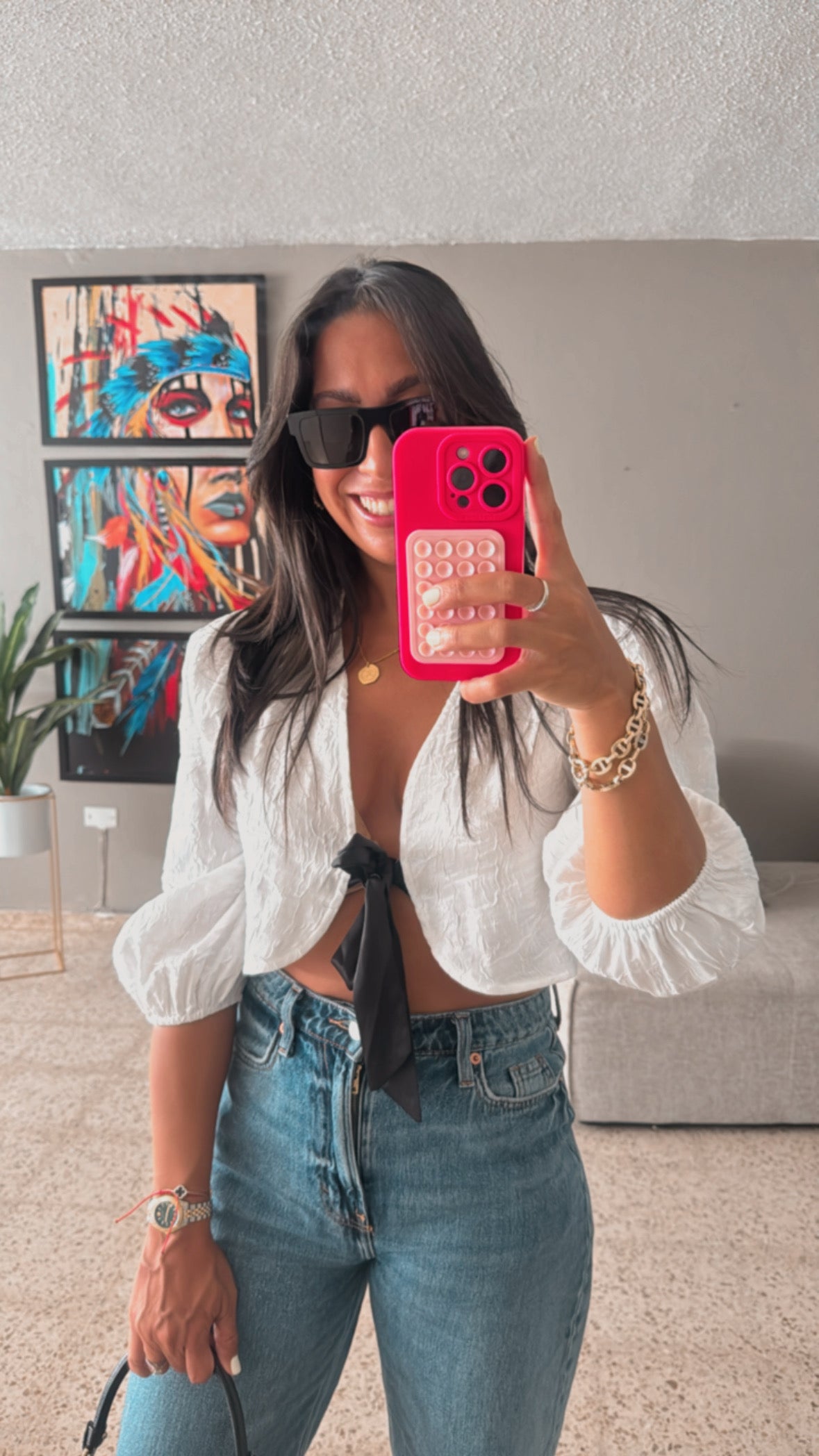 White Bow Top